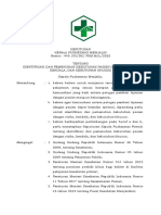 SK Identifikasi Dan Pemenuhan Kebutuhan Pasien Dengan Resiko, Kendala, Kebutuhan Khusus 2023