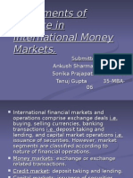 Instruments of Finance in International Money Markets