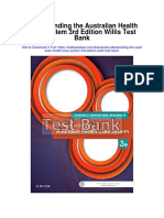 Understanding The Australian Health Care System 3rd Edition Willis Test Bank