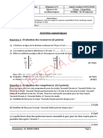 Mathématiques - Lycée de Mandoumba - Séquence N°1 - Année Scolaire 20192020 - Classe 5ème Cameroun