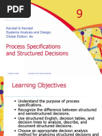 9.1 PROCESS SPECIFICATIONS AND STRUCTURED DECISIONS