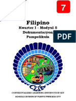 Filipino7 q1 Mod5 DokumentaryongPampelikula v10