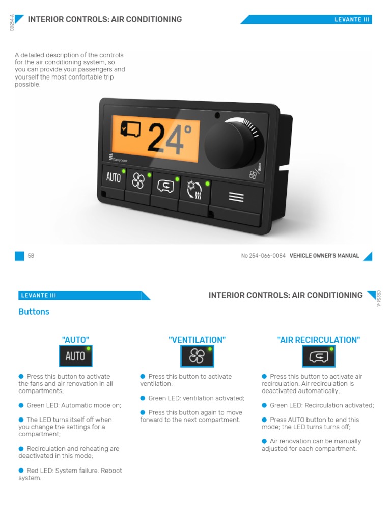 Levante III Air Conditioning Manual | PDF | Vehicle Technology ...