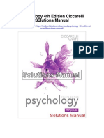 Psychology 4th Edition Ciccarelli Solutions Manual