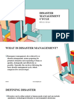 Disaster Management Cycle 1