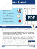 13 t2 e 181 Fact or Opinion Worksheets ks2 - Ver - 4