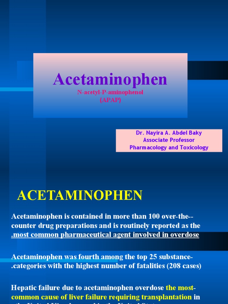 Acetaminophen Toxicity Final 1 0 PDF Drug Metabolism Cytochrome P450