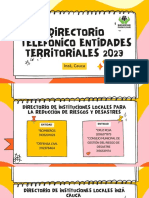 Directorio Telefonico Entidades Territoriales 2023 PDF