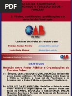 NOVA LEI DA  FILANTROPIA – DESVENDANDO O TERCEIRO SETOR – FUNCRAF