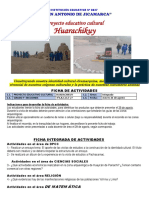 3° Ficha de Trabajo Huarachikuy 3° de Secundaria