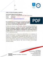 Citaciones de Audiencia de Conciliacion - Convocante