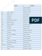 Suffixes