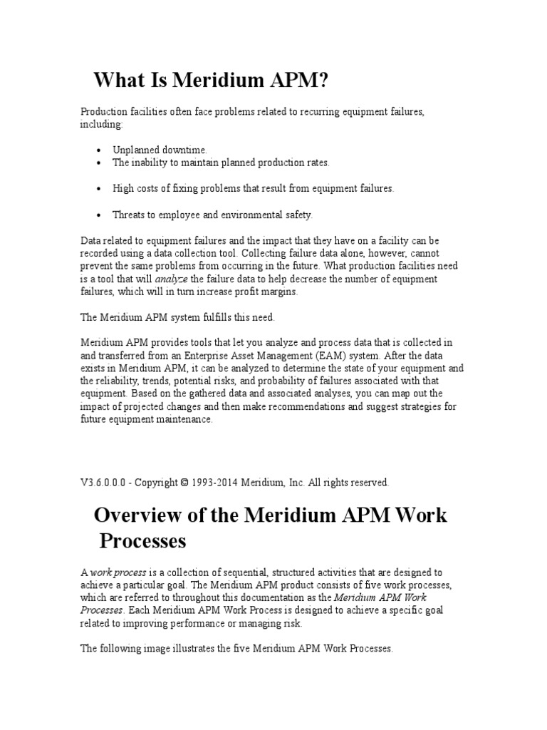 What Is Meridium APM | PDF | Login | Databases