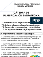 Cátedra de Planificación Estratégica: Ciencias Administrativas Y Gerenciales Mención: Mercadeo