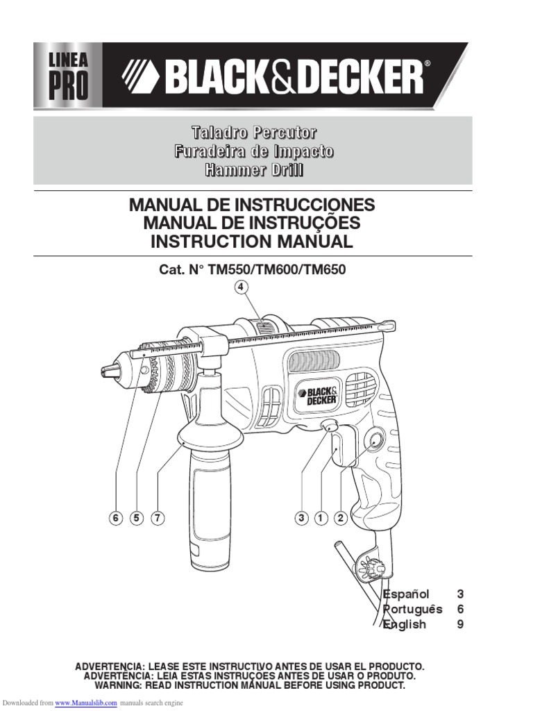 Linea Pro Tm550 | PDF | Perforar | Perforación