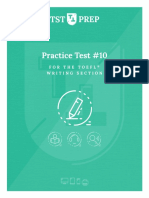 04.10, TST Prep Test 10, The Writing Section