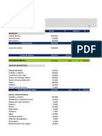 Planilla Excel de Estado de Resultados