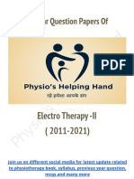 2nd Electrotherapy Previous Yrs Question Paper