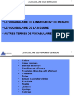 01-Vocabulaire Métrologie