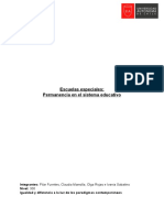 Escuelas Especiales Permanencia en El Sistema Educativo