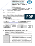 Informe Del Consolidado de La Evaluacion Diagnostica 2023 El Mote