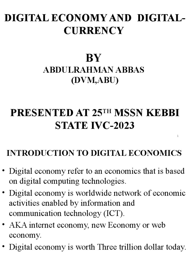 Digital Economy and DigitalCurrency PDF Cryptocurrency Bitcoin