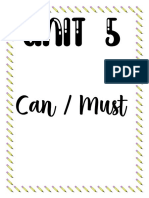 UNIT 5 - Can-Must