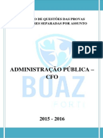 Caderno de Questões CFO - Administração Pública - Prova de 2015 A 2016 PDF