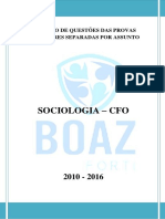 Caderno de Questões CFO - Sociologia - Prova de 2010 A 2016 PDF