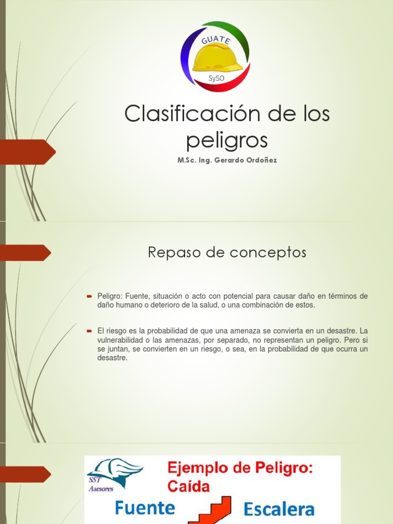 Clasificación de Peligros y Riesgos | PDF | Riesgo | Patógeno
