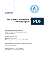 The Effect of Mechanical Shear in Ambient Yogh