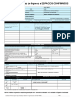 FCX-HS05 Espacio Confinado Permiso - Confined Space Permit SP