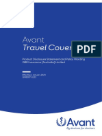 Avant Travel Cover PDS Update - v3 2023