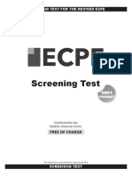 ECPE 2021 Screening Test Booklet - Revised