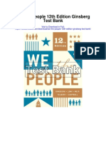 We The People 12th Edition Ginsberg Test Bank