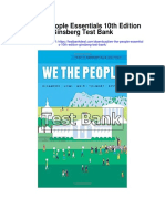 We the People Essentials 10th Edition Ginsberg Test Bank