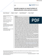 Campbell Systematic Reviews - 2022 - Petersen - Effects of Second Responder Programs On Repeat Incidents of Family Abuse