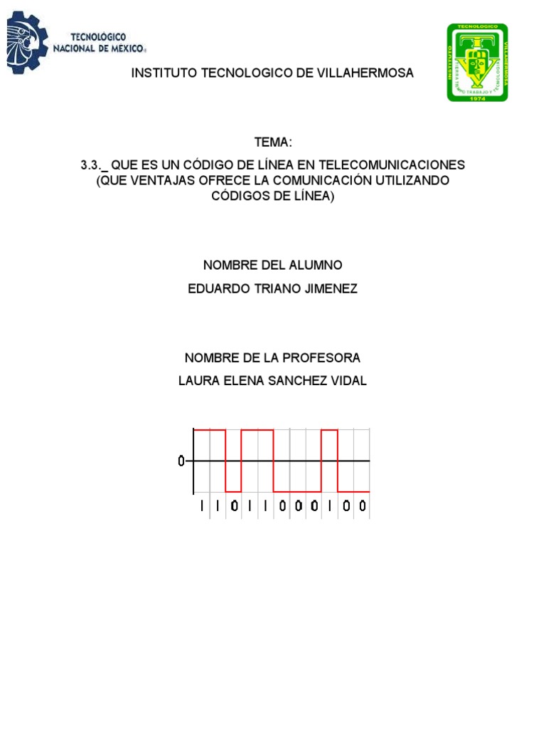 Códigos de Línea en Telecomunicaciones | PDF | Negocios | Informática