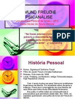 SIGMUND FREUD E A PSICANÁLISE - História Pessoal
