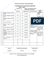 INFORME DE APRENDIZAJE FINAL 1ro B Ciudadania