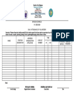 BS-Form 4 - Daily Attendance of Volunteer