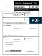 Account Management Form