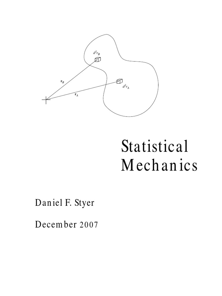 Statistical Mechanics Oberlin PDF Entropy Gases