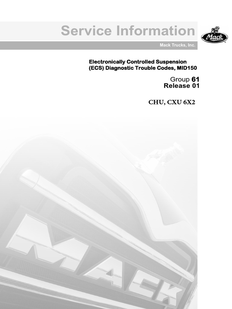 MID150 ECS Diagnostic Codes Guide | PDF | Axle | Switch