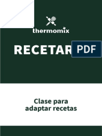 Recetario Clase para Adaptar Recetas