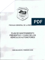 Plan de Mantenimiento Prev Cuido de Vehiculos Feb 2009