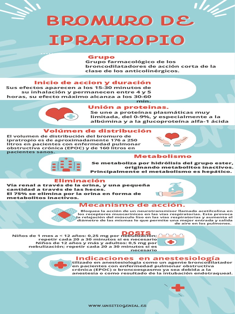 Mecanismo y acción del bromuro de ipratropio | PDF | Drogas ...