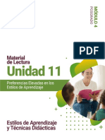 Lectura - U11 - Estilos de Aprendizaje y Tecnicas Didacticas