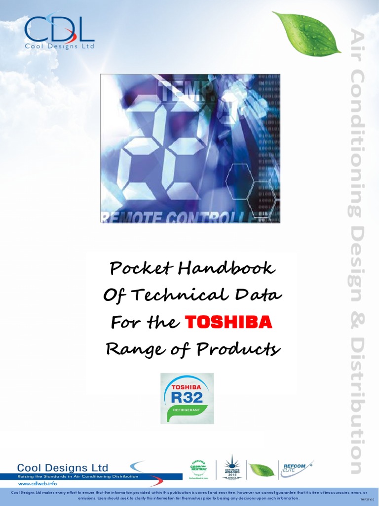 1 CDL Toshiba R32 Technical Handbook V10 2020 Download Free PDF