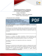 Guía de Actividades y Rúbrica de Evaluación - Unidad 1 - Fase 2 - Identificación